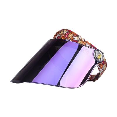 China 2021 UV Protection Customized Sun Shade Fashion Summer Sunshade Sun Shade Colorful Sunshade Hat Summer UV Protection Hat for sale