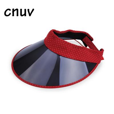 China Custom Made High Quality UV Visor Hat Clear Plastic PVC Sun Shade Visor Cap for sale