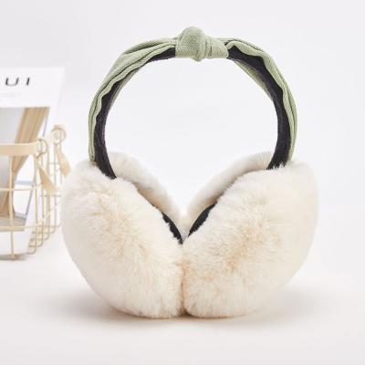 China Custom Two Color Warmer Foldable Thermal Women Earmuffs Ear Muffs Winter Ear Covers for sale