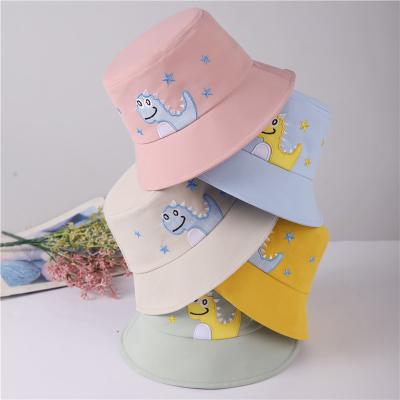 China Cute Girls Summer Bucket Hat Design New Solid Color Animal Printed Sun Protection Bucket Hat For Sunshade for sale