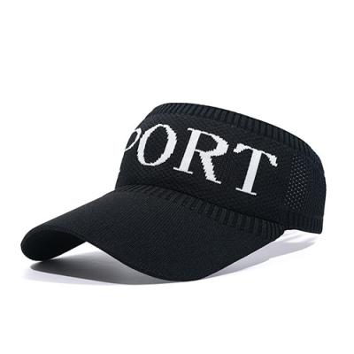 China 2021 fashion factory price cotton outdoor elastic sun visor hat sports empty top hat for sale