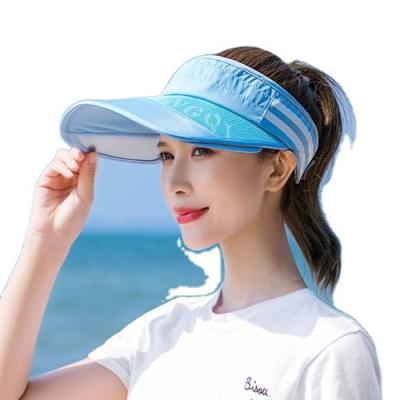 China 2021 All-match Sun Protection Travel Hat Summer Sunshade Face Cover Outdoor UV Anti-ultraviolet Empty Top Hat for sale