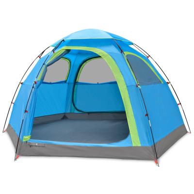 China Camouflage Game Camping Single Tent/Field Tent 4 People Outdoor Single Layer Waterproof Wind Shade Tent for sale