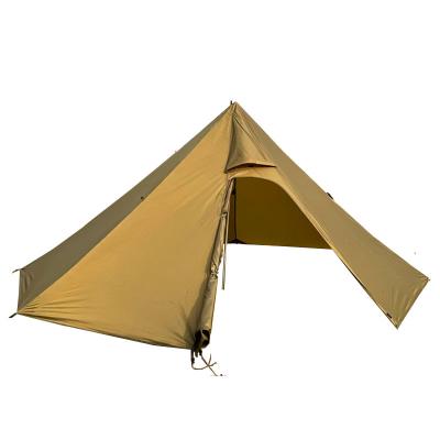 China Customized 2000-3000 Mm Outdoor Tent 1-2 Person Durable Octagonal Pyramid Tent Outdoor Camping Rise Travel Range Long for sale