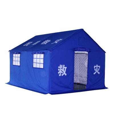 China Straight Brace Type 3*4m Civil Affairs Disaster Outdoor Emergency Flood Relief Refugee Emergency Shelter Tent for sale