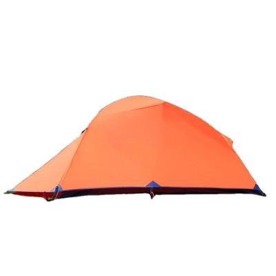 China Diagonal tie type outdoor ultralight portable tent single and double tent camping field windproof and rainproof for sale