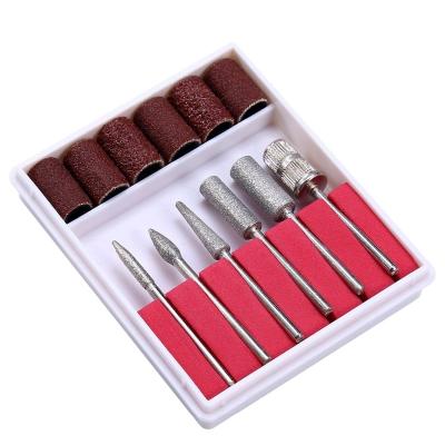 China Strong To Polishing Sanding Bands For Nail Drill Bit Set Electric Nail Art Drill Bits 6PCS Nail File for sale