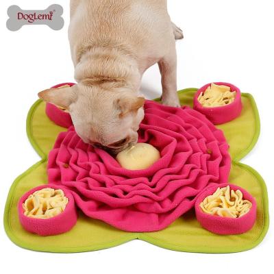 China DogLemi Sustainable Newcomer Dog Nose Mat Treat Puzzle Snuffling Training Pet Bowl Feeding Mat for sale