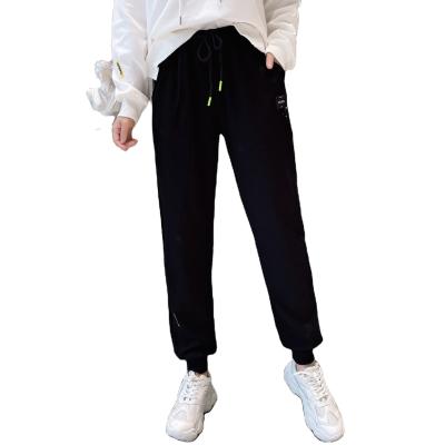 China NEW Wholesale 2021 Anti-Wrinkle Pant Logo Women Casual Loose Embroidery Women's Pants And Trousers Winter for sale