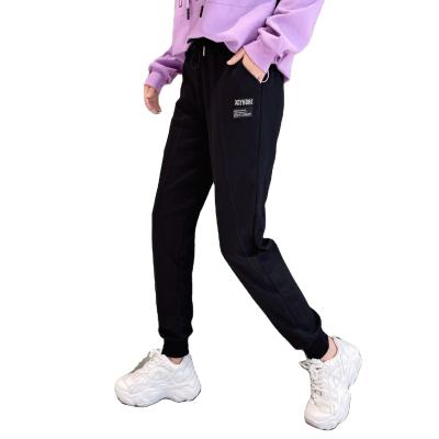 China 2021 Wholesale NEW High Quality Anti-Wrinkle Women's Trouser Pants Winter Embroidery Black Women Logo Pants And Trousers Woman Breeches for sale