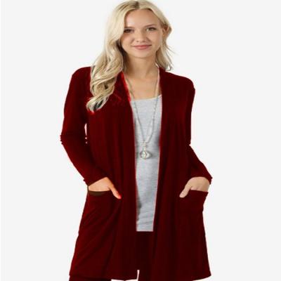 China China Autumn Warm Fashion Vintage Customed Ladies Long Knitted Cardigan Sweater Anti-wrinkle for sale