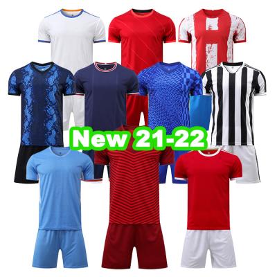 China 2021/22 Breathable Blank Football Set Jerseys Generic Jersey Wholesale Price Men for sale