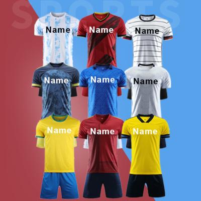 China Cheap Personal Breathable Custom Resell Sublimation Football Wear Soccer Jersey Uniform Soccer Jersey Sets Thailand 21/22 for sale