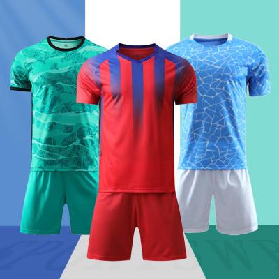 China Wholesale 21-22 Breathable Wear-resisting High Quality Thailand Sublimation Jersey Wearable Football Uniform Soccer Jersey For Men for sale