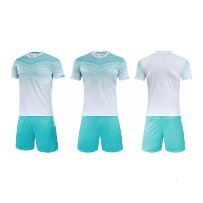 China Custom Youth Sublimated Soccer Jersey Team Logo Quick Dry Soccer Uniform Sets Football Uniform Sets for sale