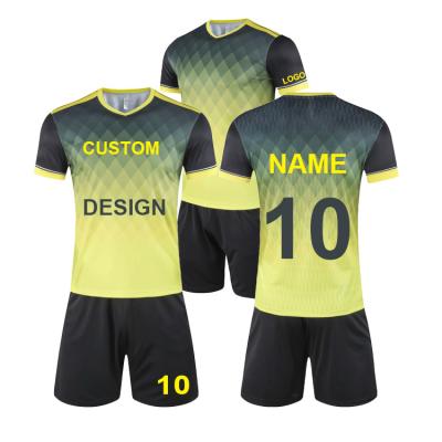 China Sets new season football to wear high quality football kits complete set football kit soccer jerseys uniform for sale