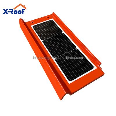 China Europe Standard EMS Potovoltaic Panel Solar System Sunlight Roof Tile Solar Power Module Solar Panels For Energy System for sale