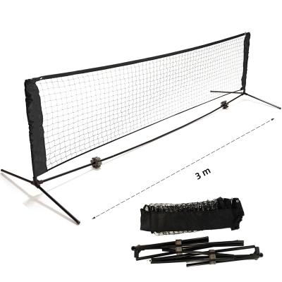 China Portable Foldable Pickleball Post 300cm Racket Sports Isolation Net Sports Net Set Barrier Netting for sale