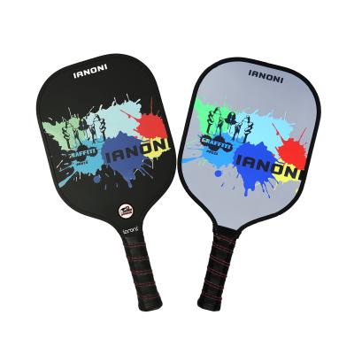 China graphite face & Polymer Honeycomb Core Pickleball Paddles Set Black Gray Polymer Honeycomb Core Pickleball Paddle Padel for sale