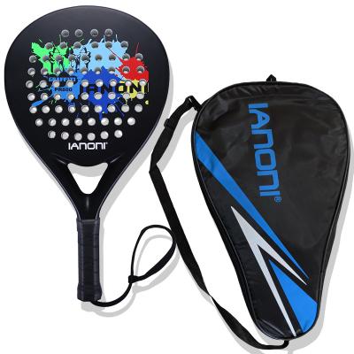 China Full Carbon EVA Tennis Padel Beach Racket Fiber Paddle Surface And EVA Core IANONI PR800 Tennis Racket for sale