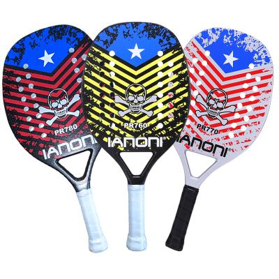 China Hot Selling Full Carbon Fiber Racket Beach Professional Full Carbon Fiber Outdoor Sports Beach Tennis Racket for sale