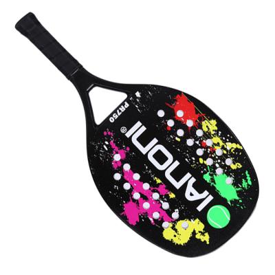 China Full carbon fiber beach tennis balls racquet carbon fiber beach paddle racket for sale