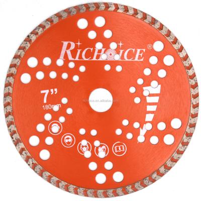 China RICHOICE 180mm Marble Diamond Saw Blade For Marble Granite Stone Cutting for sale