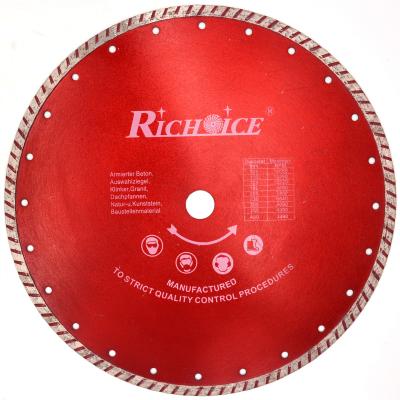 China Cutting For Stone 4 Inch To 14 Inch Turbo Wave Diamond Saw Blade For Stone, Hardware With Flange 180mm for sale