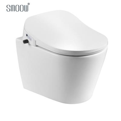 China Modern European Style Bathroom Hidden Cistern Smart Wall Hung Smart Toilet Seat With CE Certificate for sale