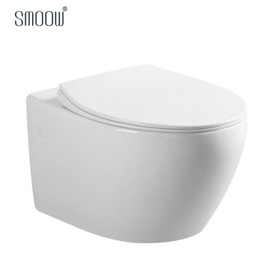 China Modern Tank Design Hidden Around Wall Mount Rimless Toilet Washdown Ceramic WC With Chest Of Drawers CE for sale