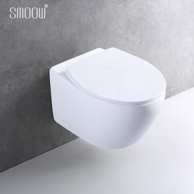 China Modern Style Hidden Cistern Around Hit Rimless Toilet Wall WC Ceramic Dresser For Hotel Home Bathroom for sale