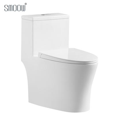 China Double-Flow Modern Design Sanitary Ware Ceramic Washdown One Piece Toilet Bowl With Design Patent for sale