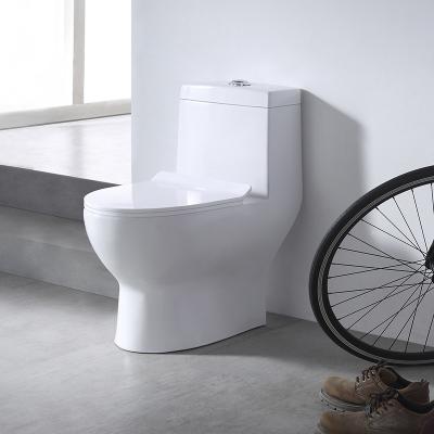 China Sale Ivory White WC Toliet Classic Style One-Piece Double-Flow Ceramic Toilet Best Flush Plumbing Modern Unit Floor Hotel Accept for sale