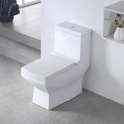 China OEM Sanitary Ware Double-Flow Ceramic Water Saving One Piece Toilet With Silent Flush for sale