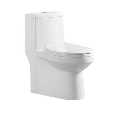 China New Design Double-Flow Sanitary Ware Siphon One-Piece Toilet For India Toilet 220mm Rough-in for sale