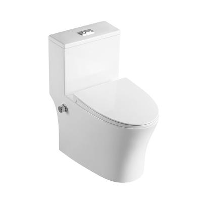 China Double-Flow Sanitary Ware High Quality Ceramic Washdown Bidet Toilet One Piece Wc For Home Bathroom for sale