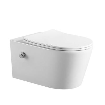 China High Quality Wash Down Sanitary Toilet Cistern Wc Hidden Ware European Ceramic Wall Hung Toilet With Bidet for sale