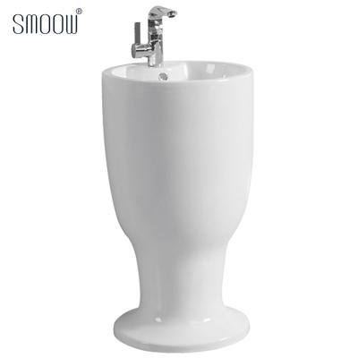 China Factory direct sale modern special wash pedestal sink designs for dining room for sale