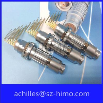 China ip50 circular lemo replacement connector wit pcb contact pin for sale