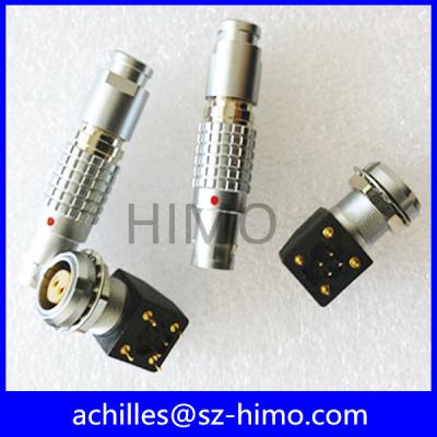 China Lemos 0B 4 Pin EXG.0B.304.HLN Connector PCB Mount Elbow Socket for sale