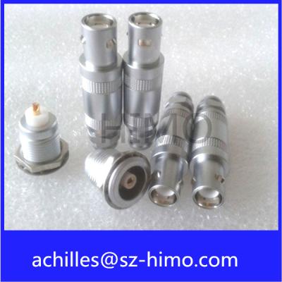 China 00S 0S 1S push-pull lemo 4 Pin Half Moon Circular coaxial Connector for sale