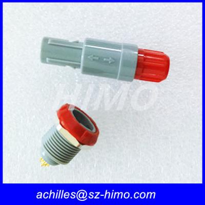 China high quality double key 5 pin lemo self-latching plastic connector for sale