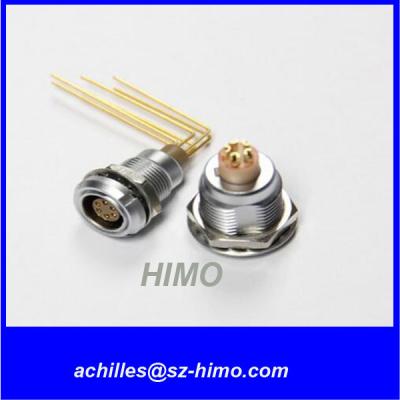 China B series elbow 4pin lemo 90 degree PCB pin connector for sale