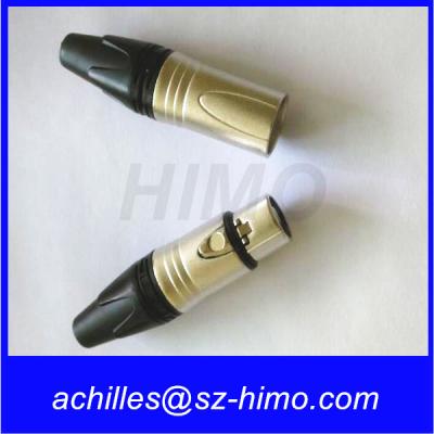 China high quality wholesale Neutrik NC3MXX Male XLR 3-pin Connector, Nickel Shell, Silver Contacts for sale