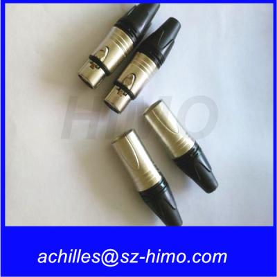 China push pull self-locking wholesale Neutrik NC3FXX female XLR 3-pin Connector, Nickel Shell, Silver Contacts for sale