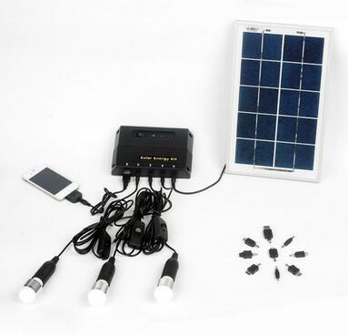 China Hot-sale in Africa rechargeable New energy 4W DIY solar lighting home kits with 3 led light for 3 rooms lighting for sale