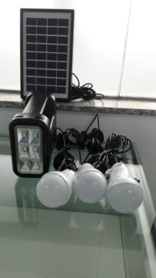 China Hot-seeling in Africa rechargeable New energy 4W DIY solar lighting home system with 3 led light for 3 rooms lighting for sale