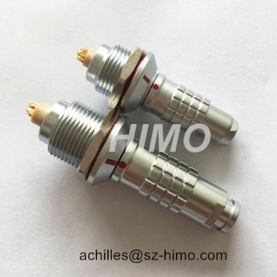 China Self-Latching 6pin IP68 Chrome Metal K Series Push Pull Lemo Watertight Connector for sale