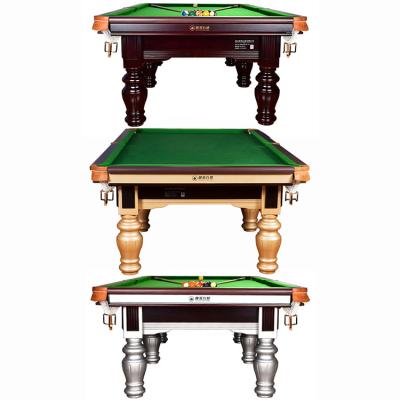 China Outdoor professional factory direct maple pocket standard wooden billiard table wood leather for sale