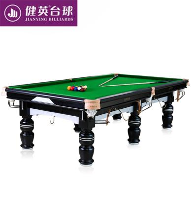 China Jianying China Wholesale Billiards Modern Leather Snooker Pocket Cheap Pool Table for sale